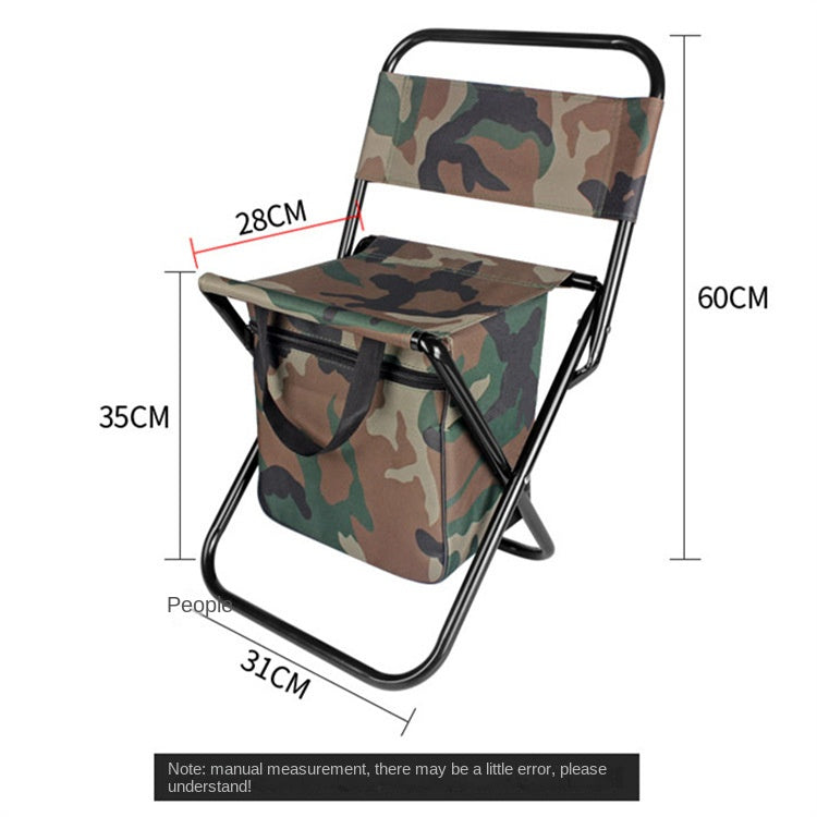 Compact Folding Camping Chair with Carry Bag