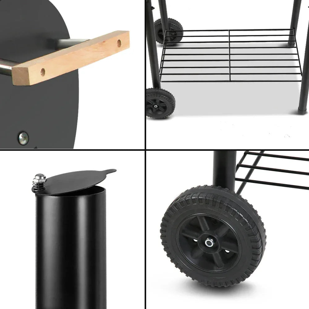 Grillz 2-in-1 Offset BBQ Smoker & Grill