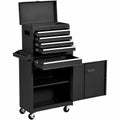 Black Heavy-Duty Lockable Rolling Tool Chest