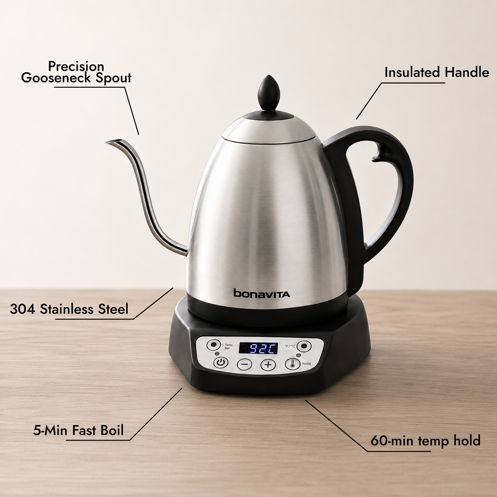 Bonavita Classic 1.0L Gooseneck Electric Kettle
