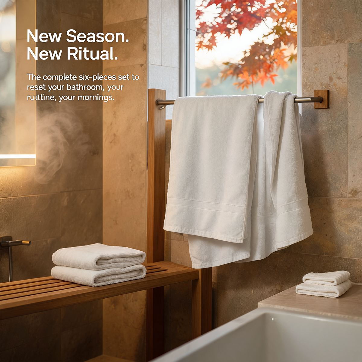 Luxury Organic 6-Piece Bath Towel Set – 700 GSM