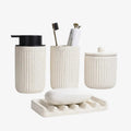BosilunLife 4-Piece Eco-Clay Bathroom Accessory Set