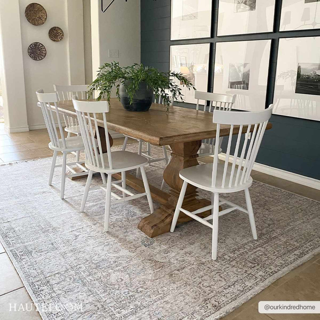 Cream Washable Area Rug
