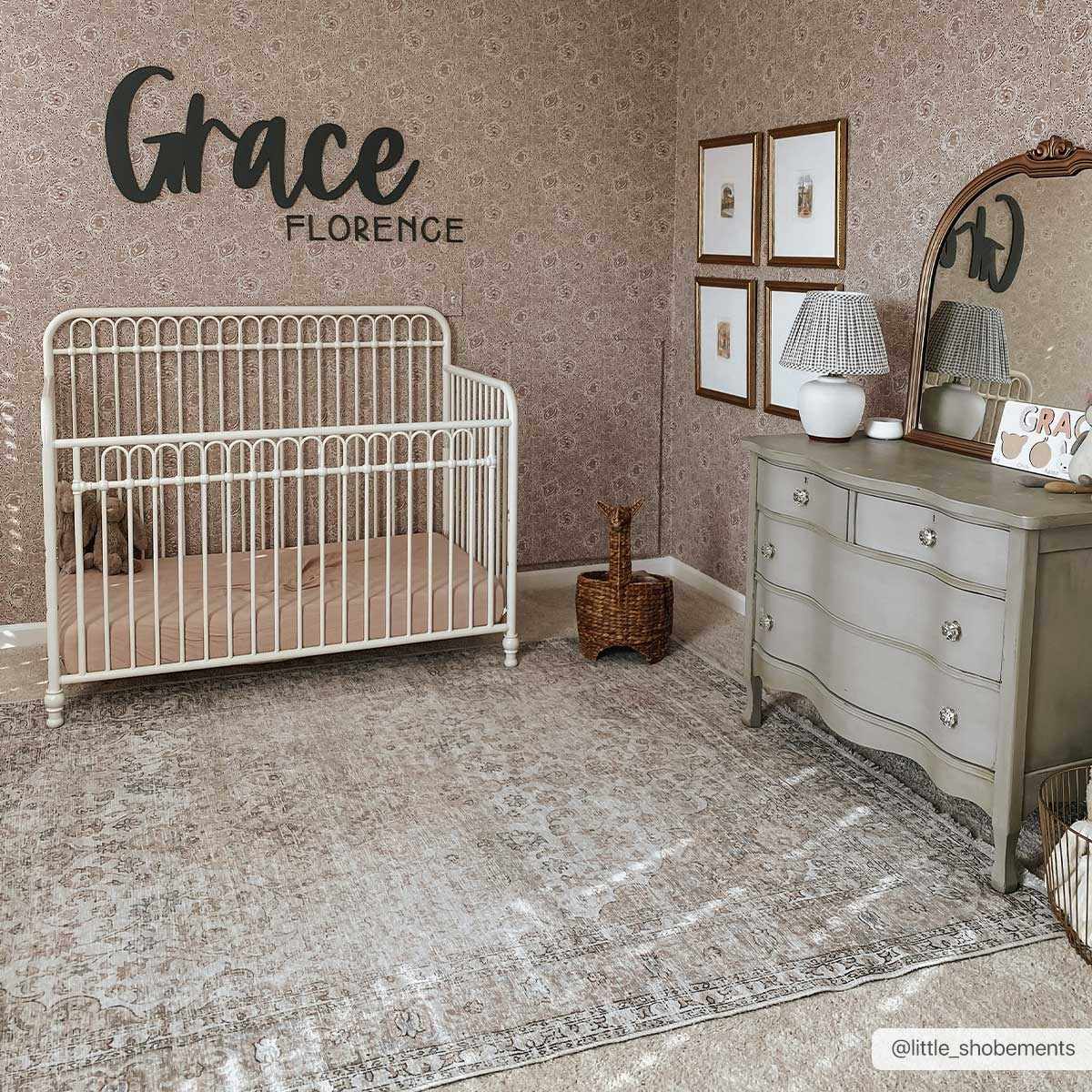 Cream Washable Area Rug