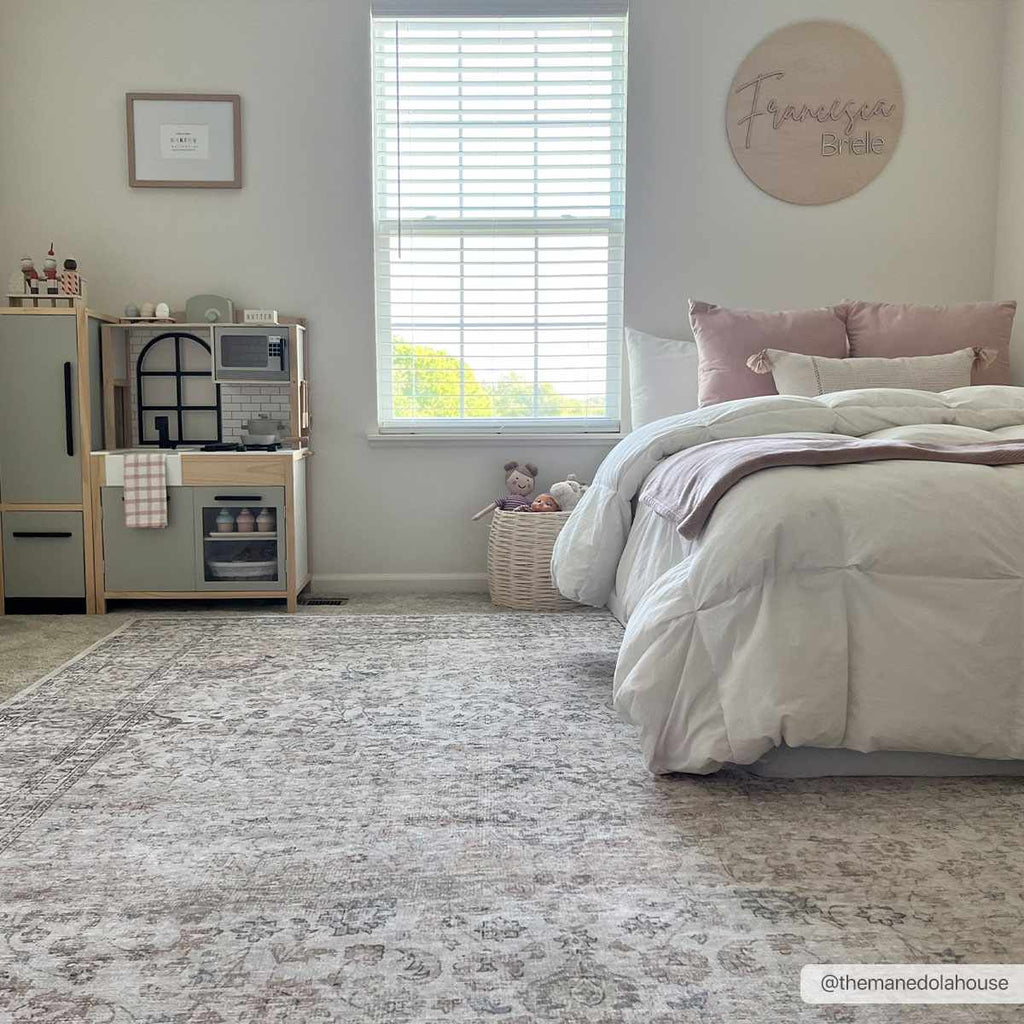 Cream Washable Area Rug