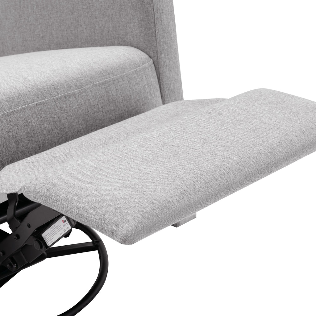 Modern Upholstered Swivel Glider Rocker Recliner – Gray