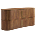 Radcliffe 63-Inch Curved Fluted Sideboard Buffet Cabinet