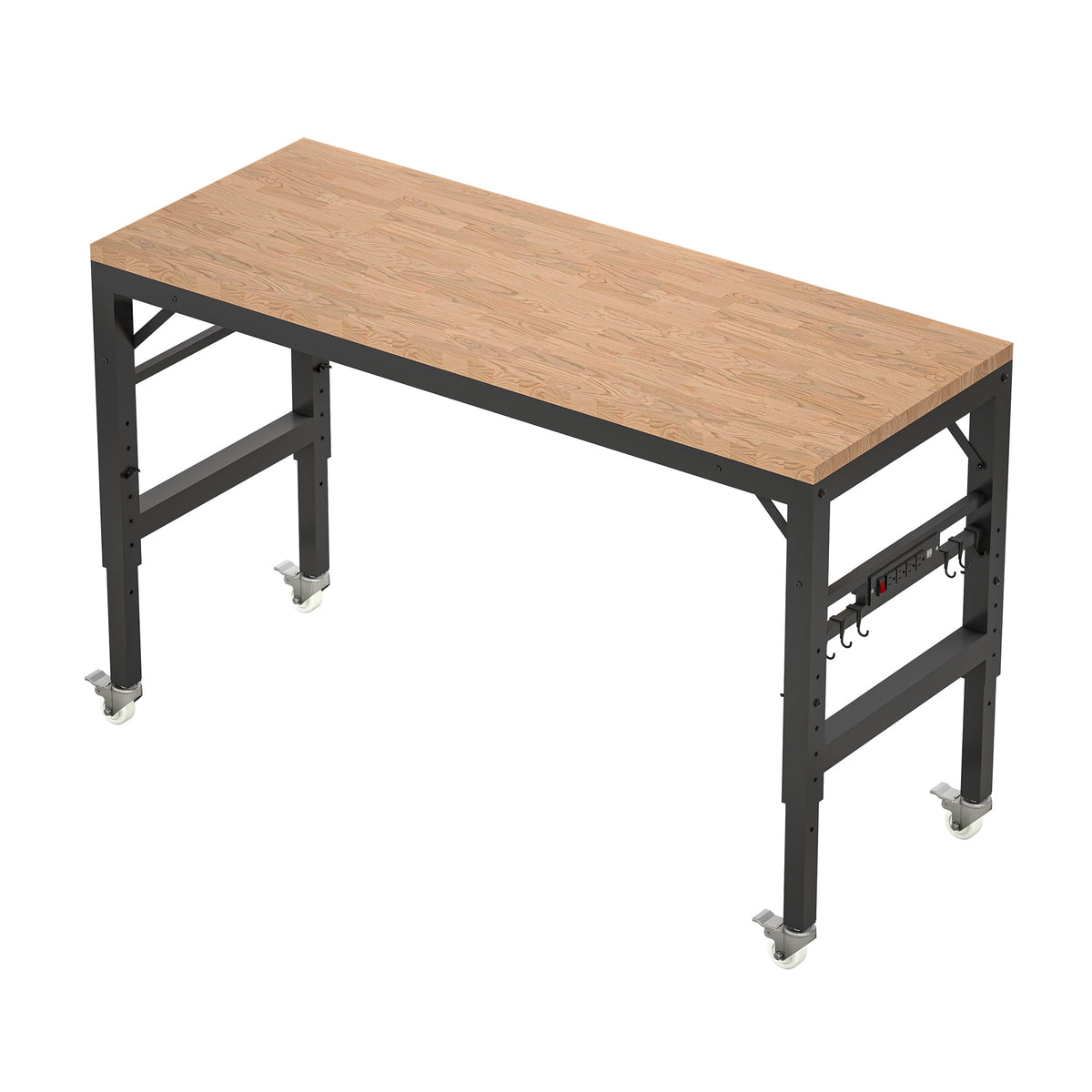 60-Inch Heavy-Duty Adjustable Garage Workbench