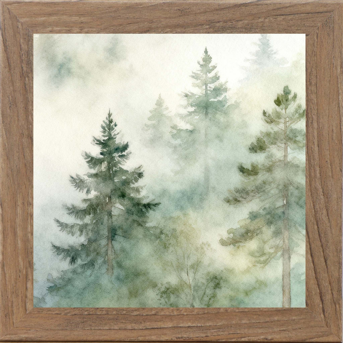 Misty Forest Framed Wall Art
