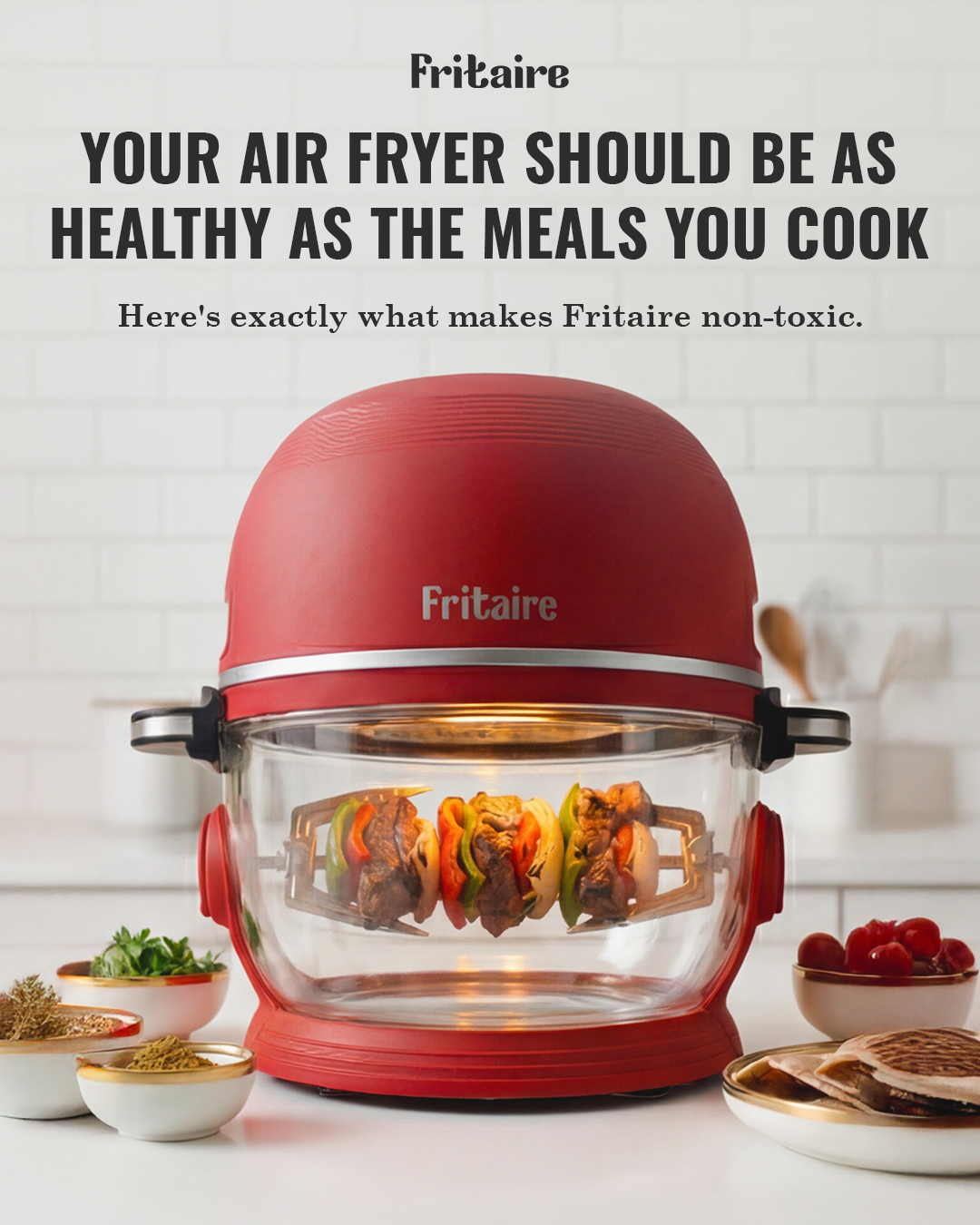 Fritaire Self-Cleaning Air Fryer – Sage Green