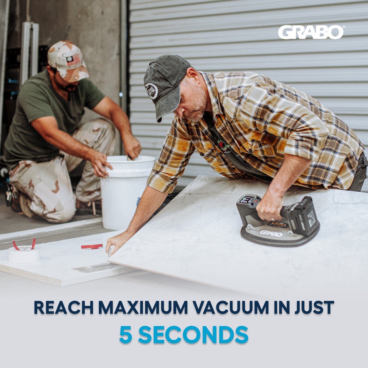 GRABO Pro Cordless Suction Lifter – 375 lb