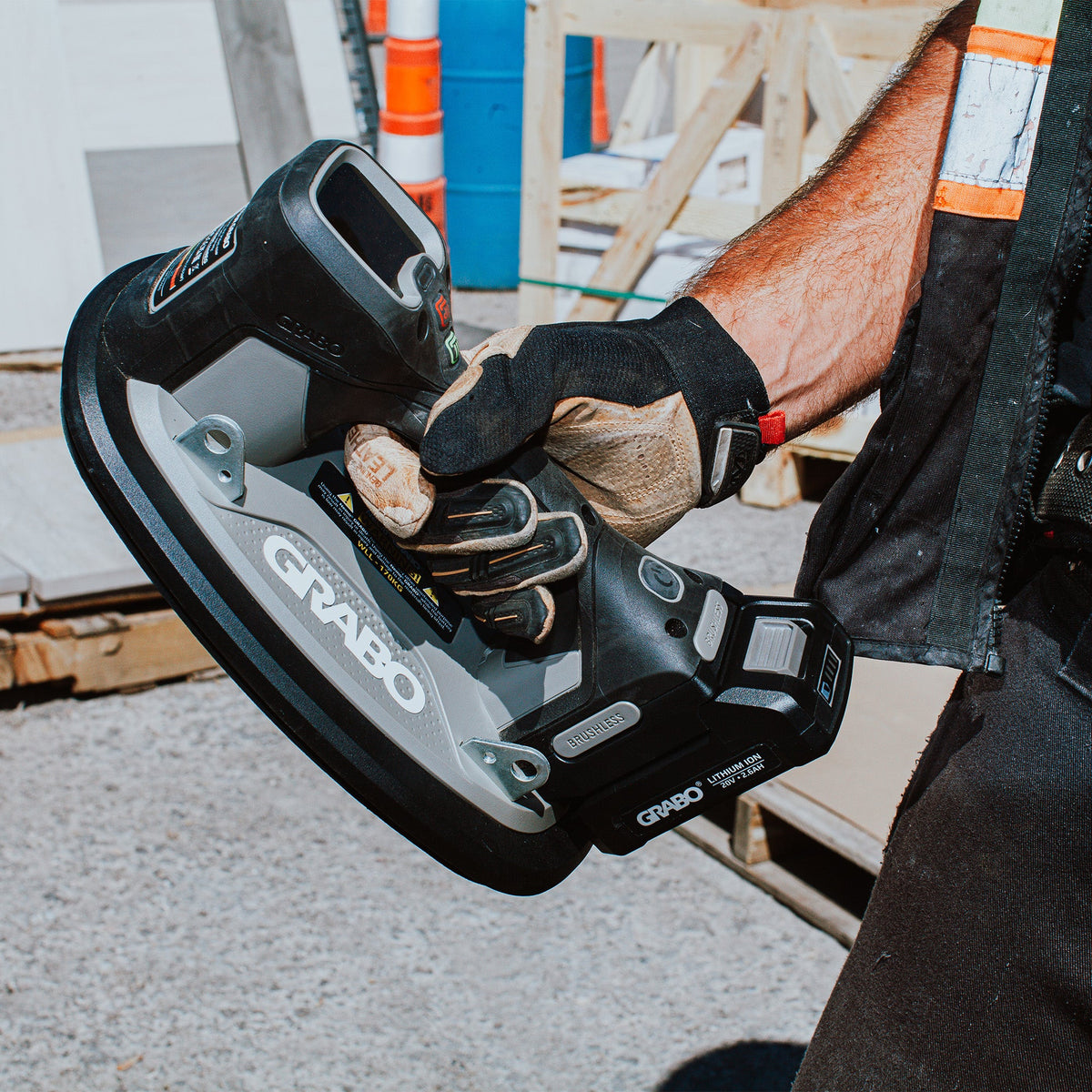 GRABO Pro Cordless Suction Lifter – 375 lb