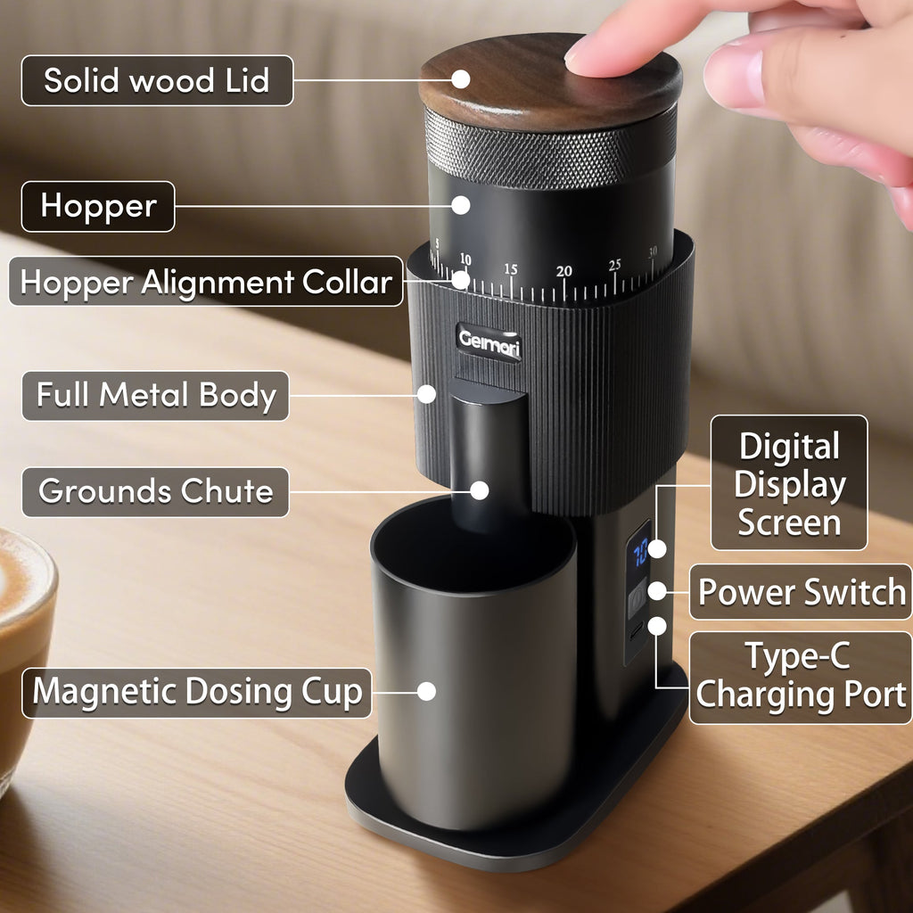 Wirsh Geimori T38 Cordless Coffee Grinder