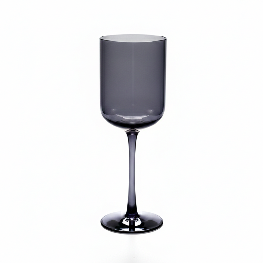 Smoky stemmed Wine Glass - Set of 4