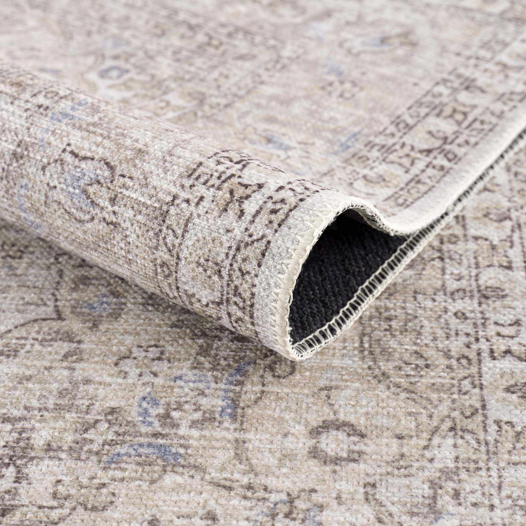 Cream Washable Area Rug