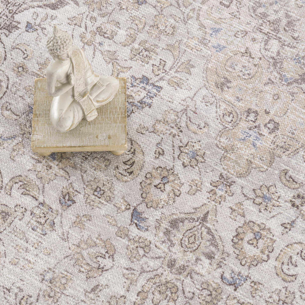 Cream Washable Area Rug