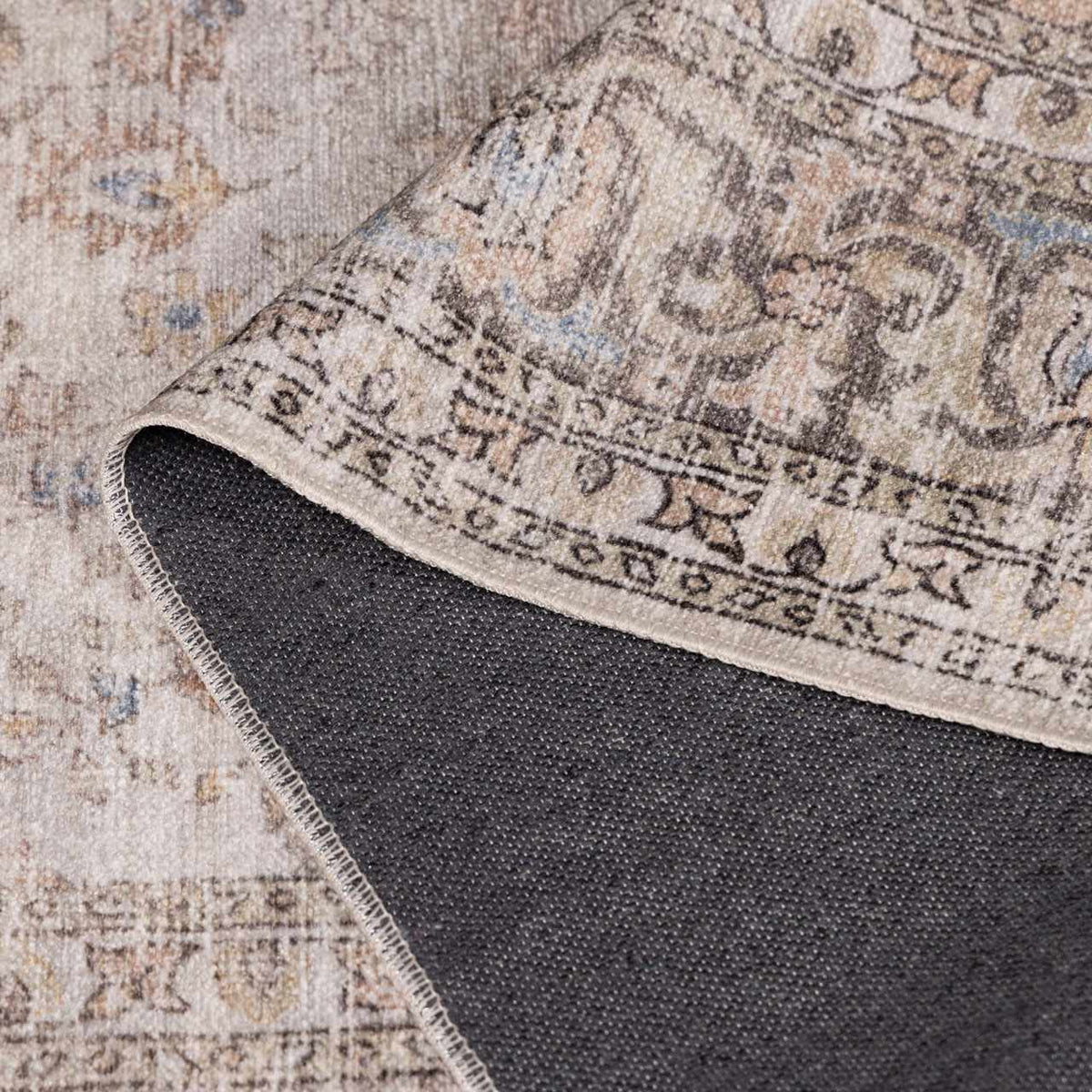 Cream Washable Area Rug