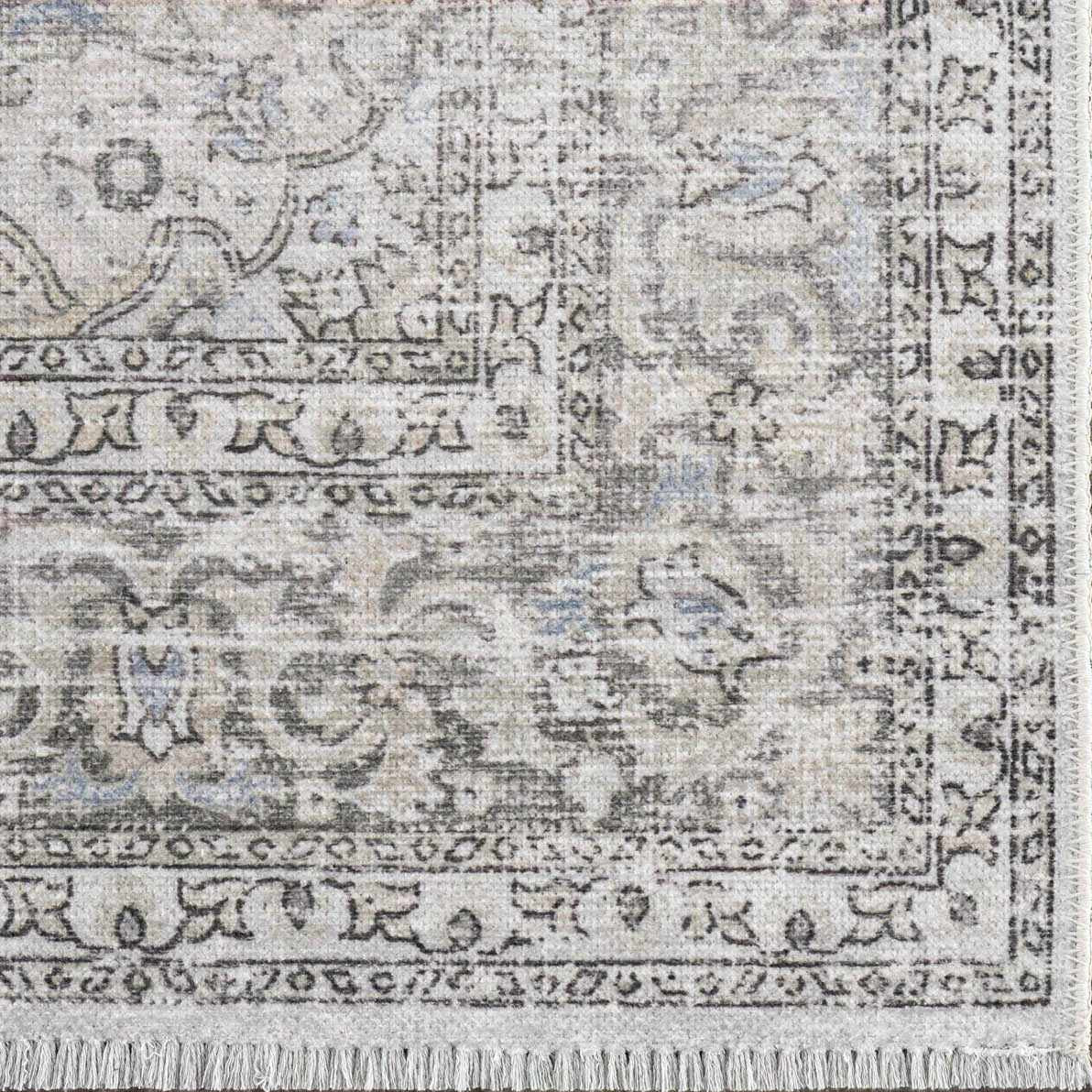 Cream Washable Area Rug