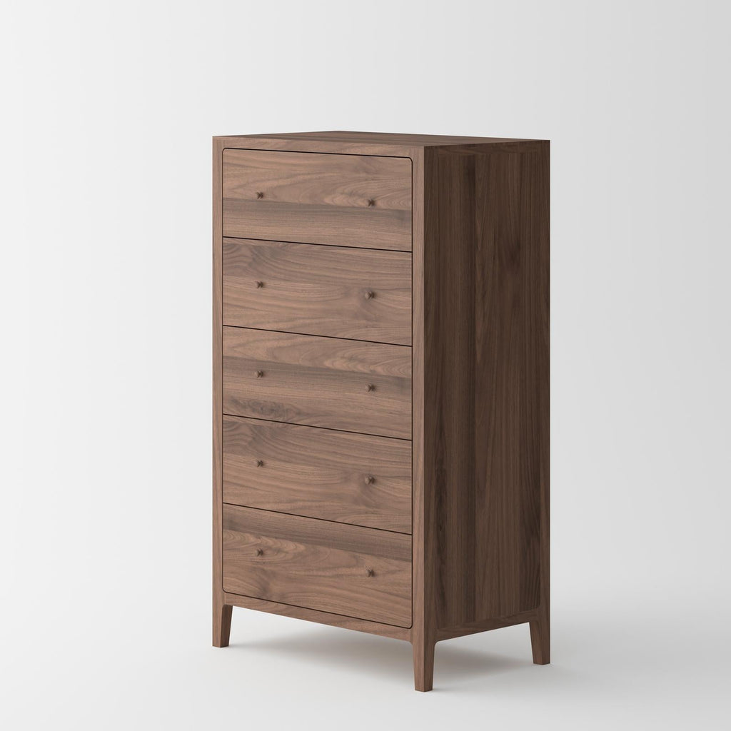 Isabella Mid-Century Bedroom Set – Solid American Walnut