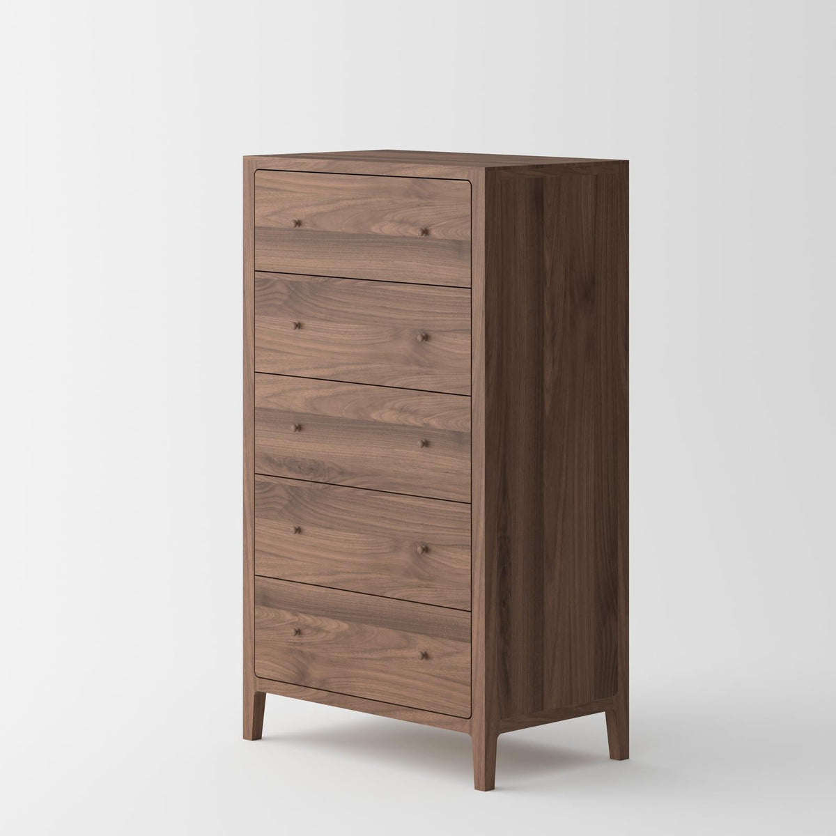 Isabella Mid-Century Bedroom Set – Solid American Walnut