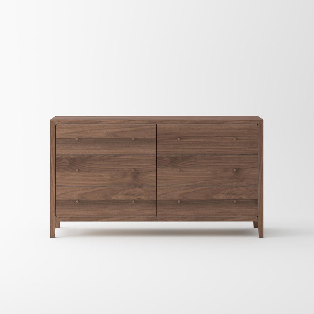 Isabella Mid-Century Bedroom Set – Solid American Walnut