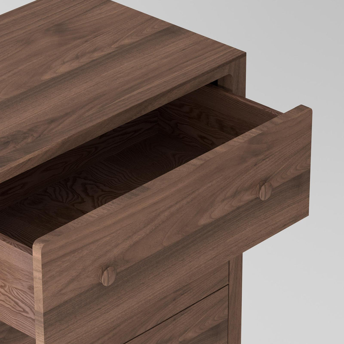 Isabella Mid-Century Bedroom Set – Solid American Walnut