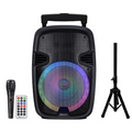 IQ Sound 15-Inch Portable Bluetooth Speaker with Mic