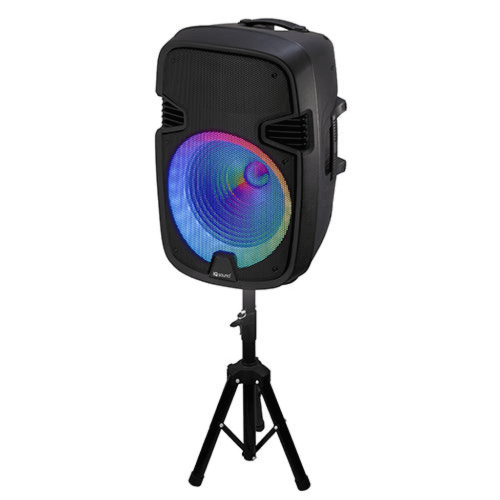 IQ Sound 15-Inch Portable Bluetooth Speaker with Mic