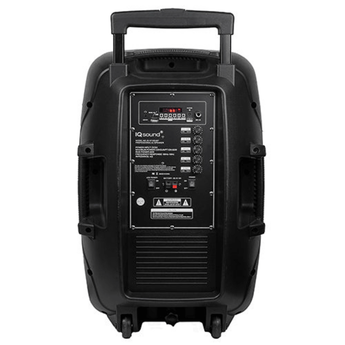 IQ Sound 15-Inch Portable Bluetooth Speaker with Mic