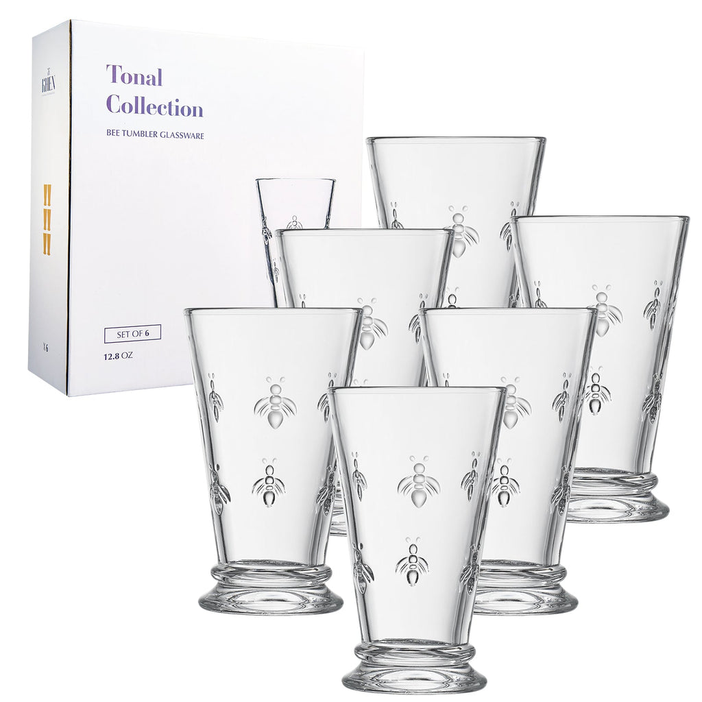 Classica Bee Highball Glassware – Set of 6