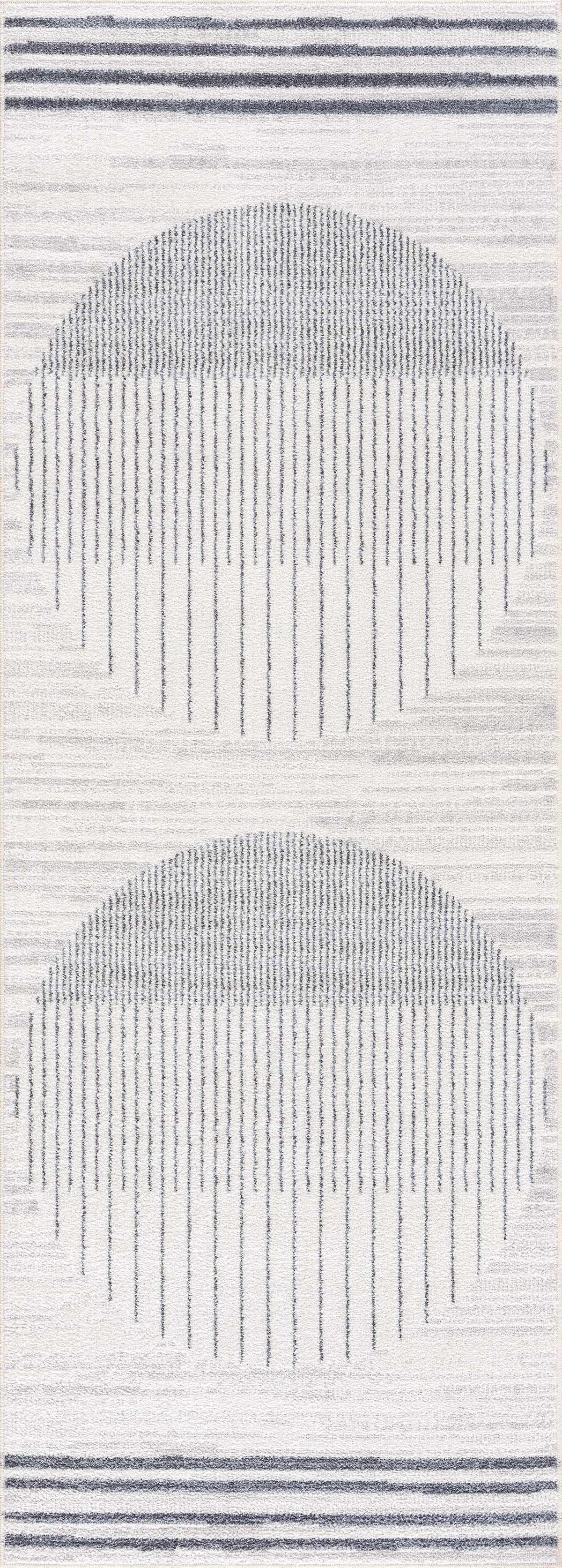 Boutique Rugs Thad Washable Area Rug – Medium Gray