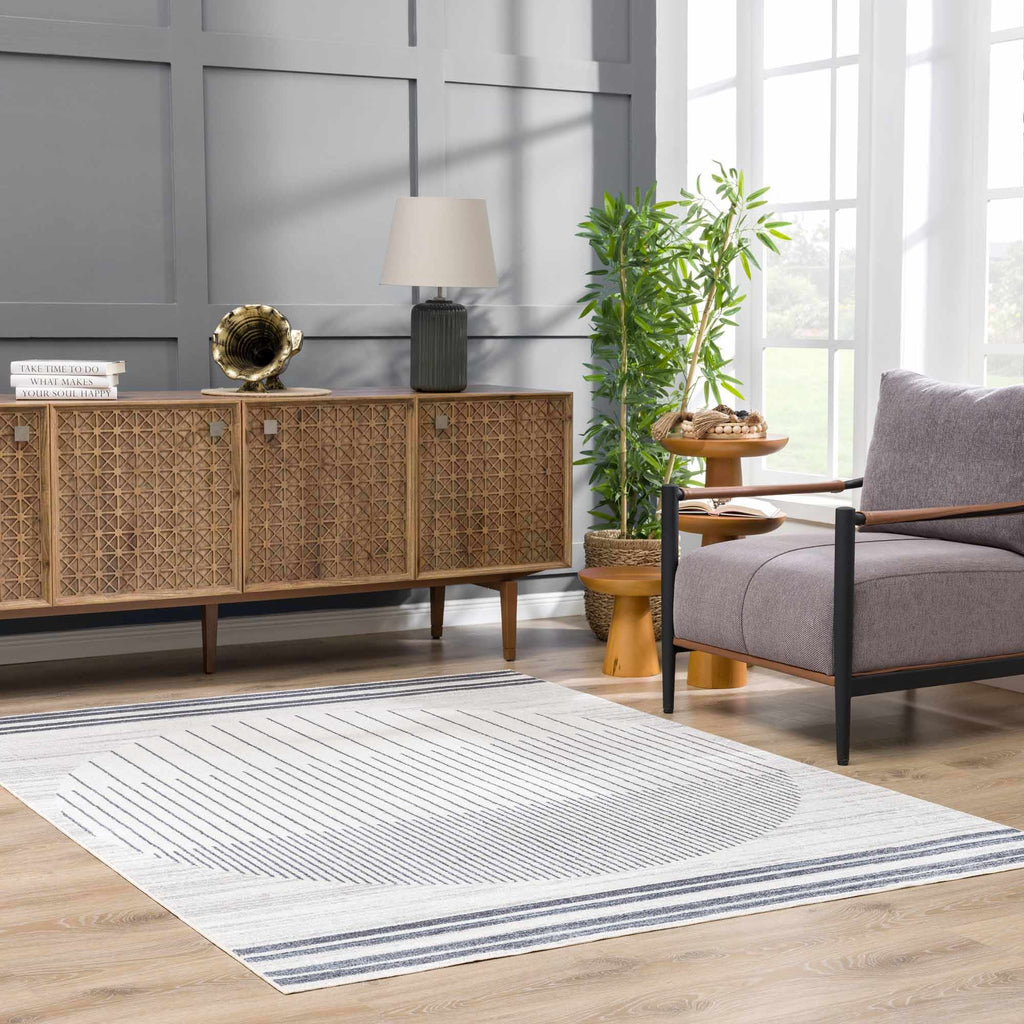Boutique Rugs Thad Washable Area Rug – Medium Gray