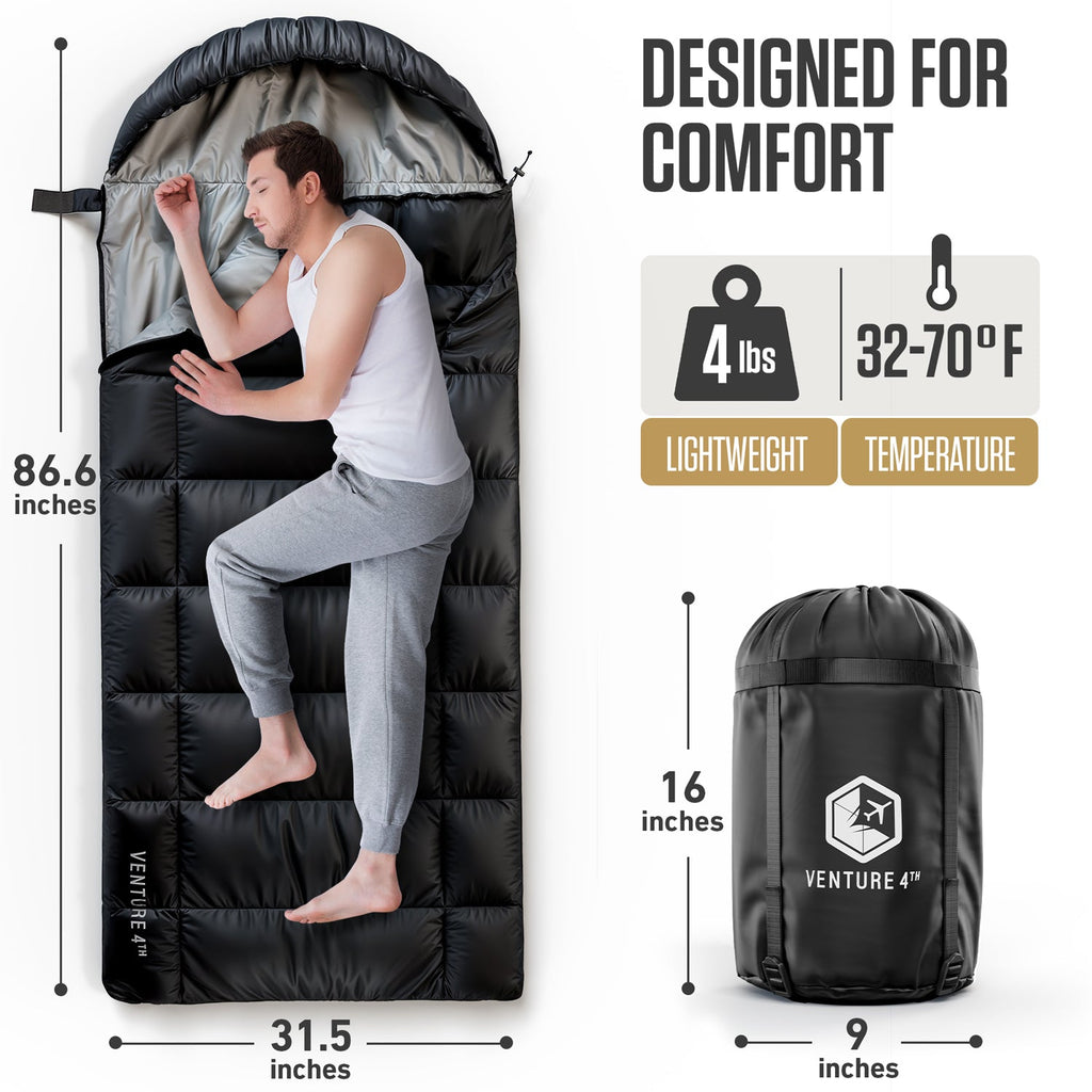 XXL Sleeping Bag for Big & Tall Campers