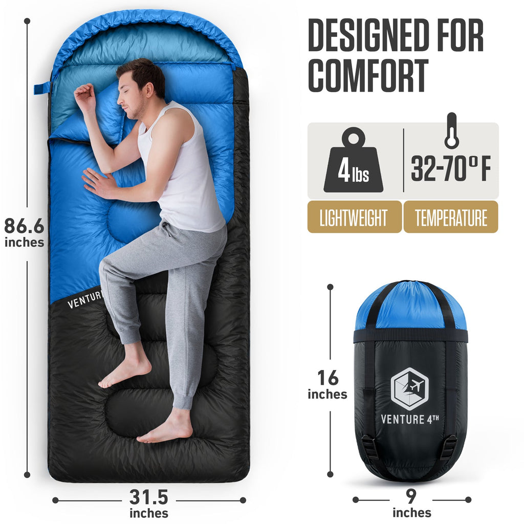 Lightweight 3-Season Sleeping Bag