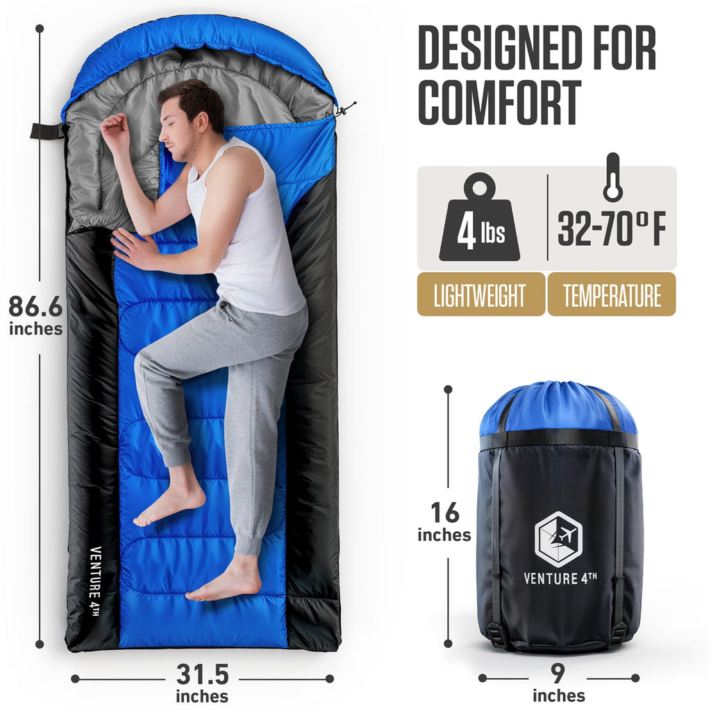 XXL Sleeping Bag for Big & Tall Campers