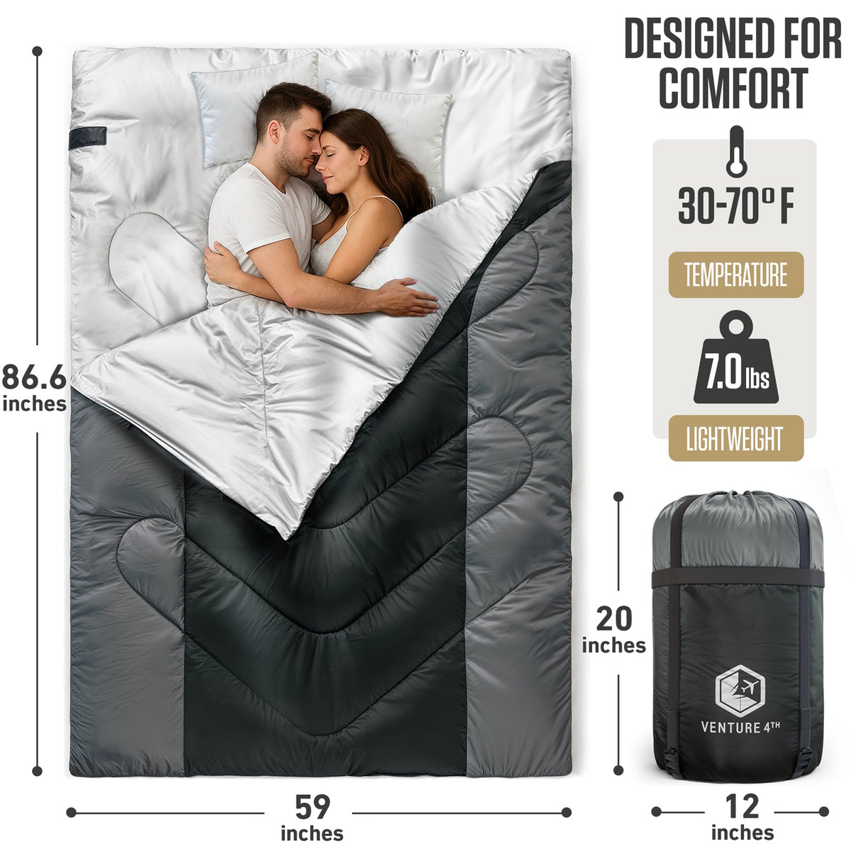 Double Sleeping Bag for Two