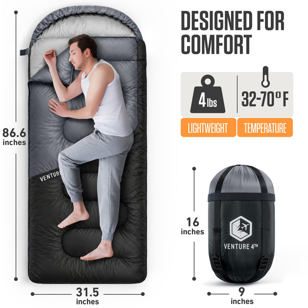 Lightweight 3-Season Sleeping Bag