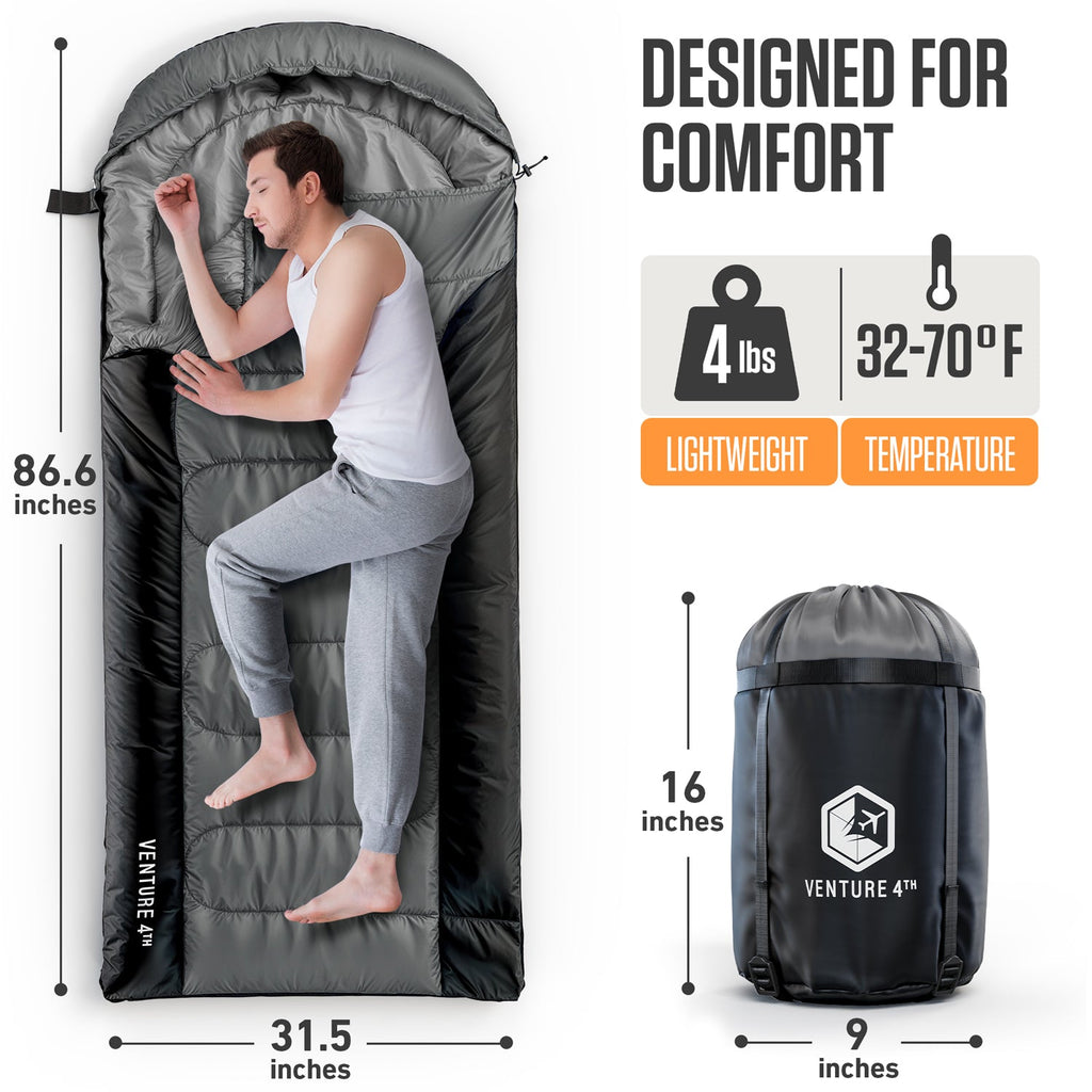 XXL Sleeping Bag for Big & Tall Campers