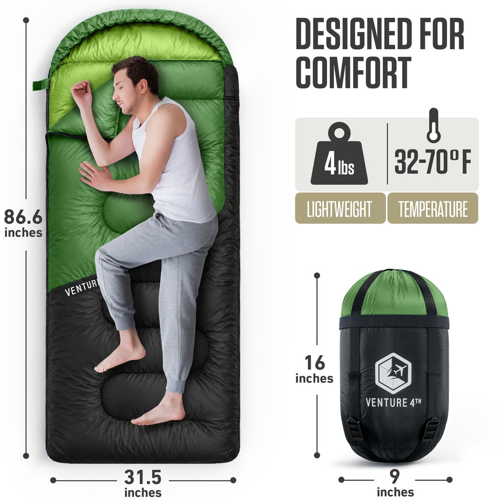 Lightweight 3-Season Sleeping Bag