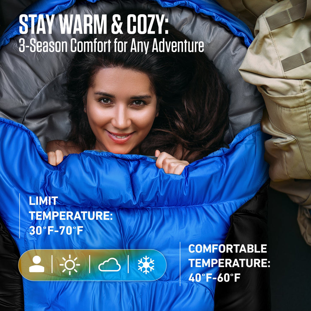 XXL Sleeping Bag for Big & Tall Campers