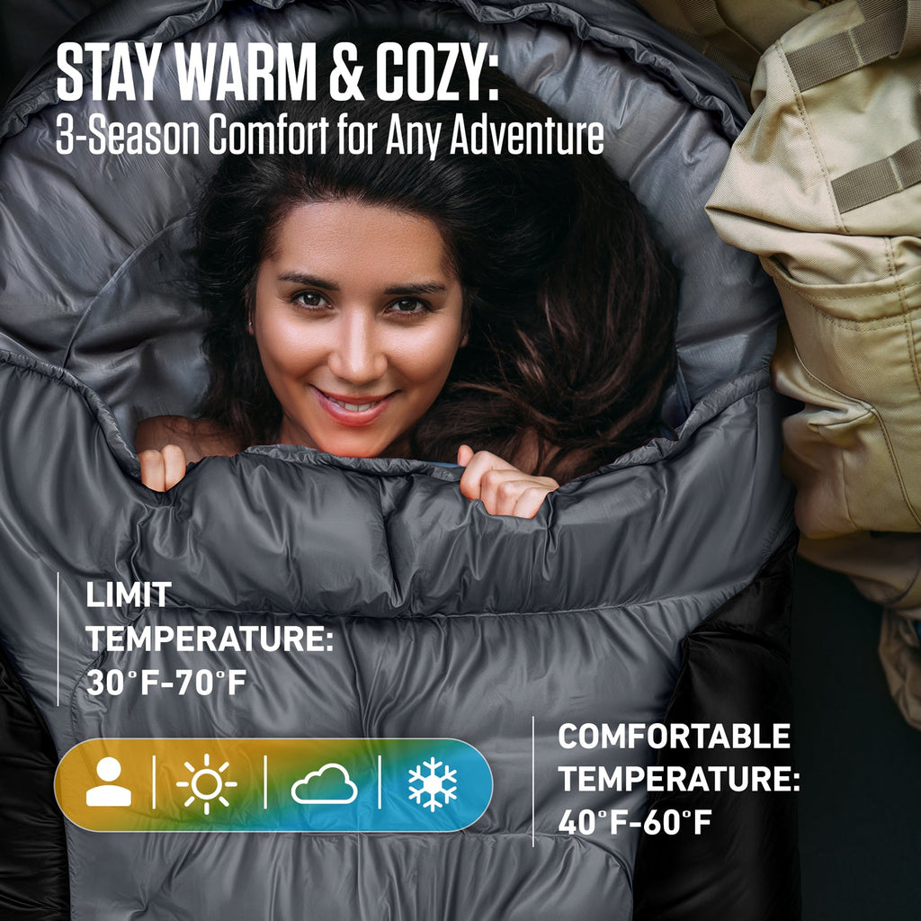 XXL Sleeping Bag for Big & Tall Campers