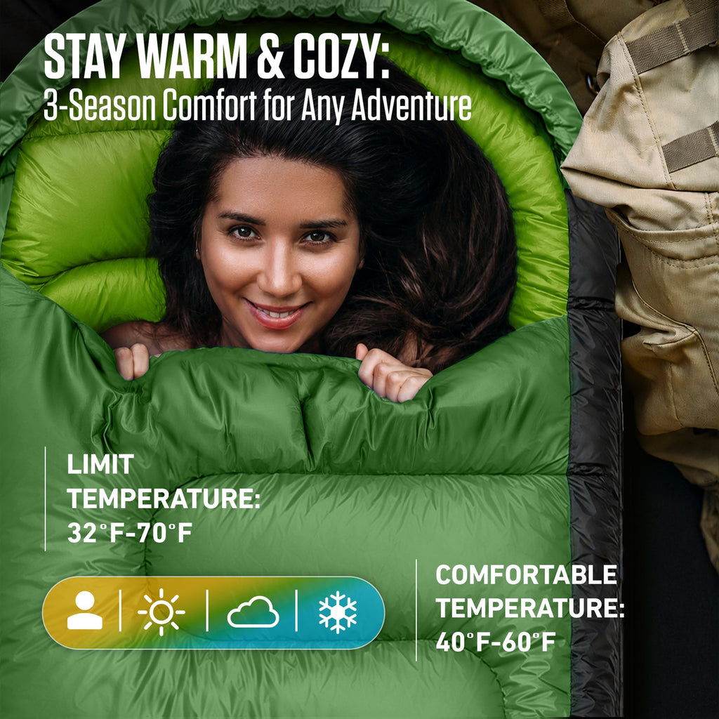 Lightweight 3-Season Sleeping Bag