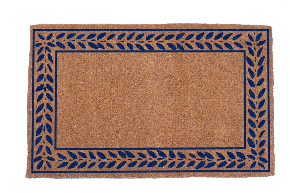 Leafy Vines Bordered Premium Coco Doormat