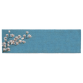 Fab Habitat Magnolia Branch Blue Coir Doormat