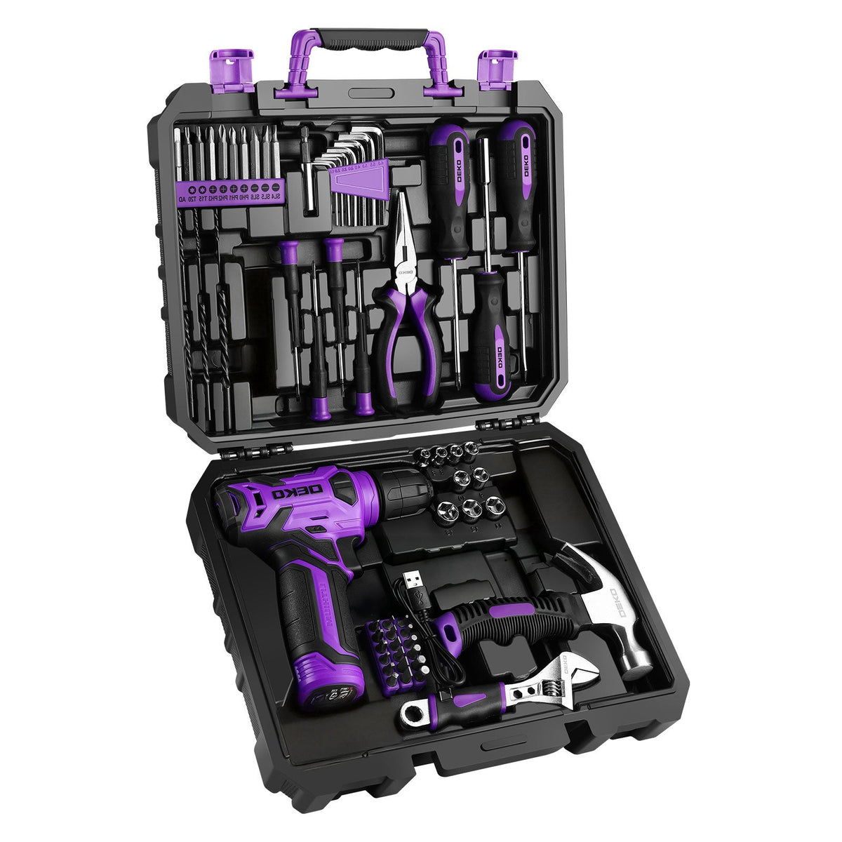 119-Piece Cordless Drill & Home Repair Tool Set