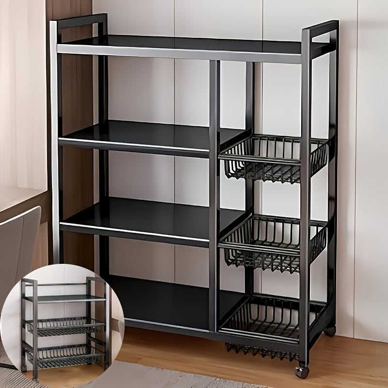 4-Tier Rolling Storage Rack