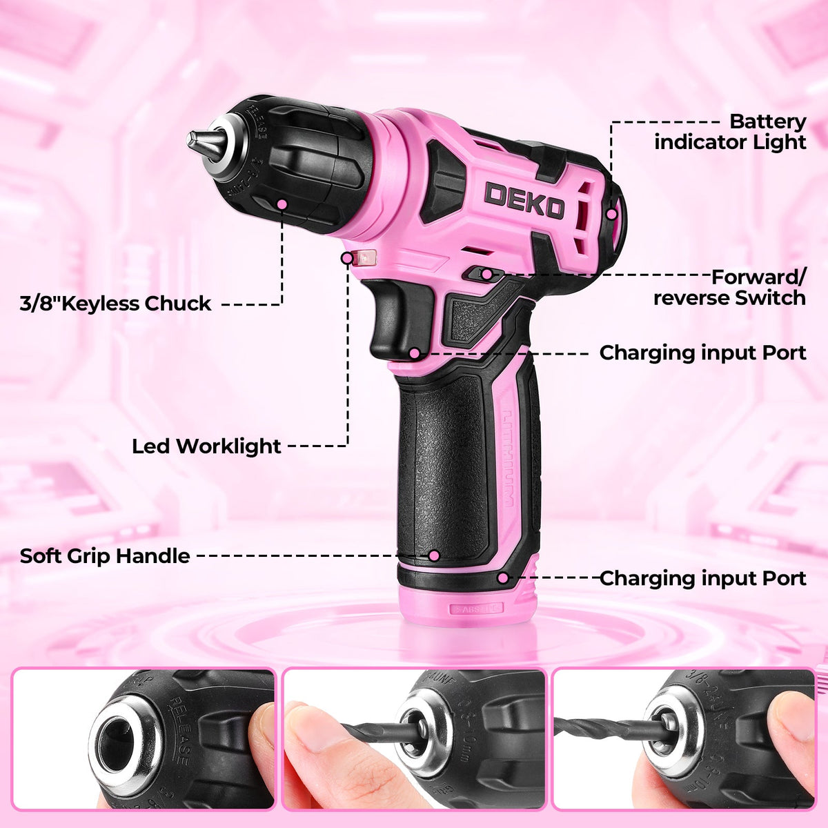 119-Piece Cordless Drill & Home Repair Tool Set