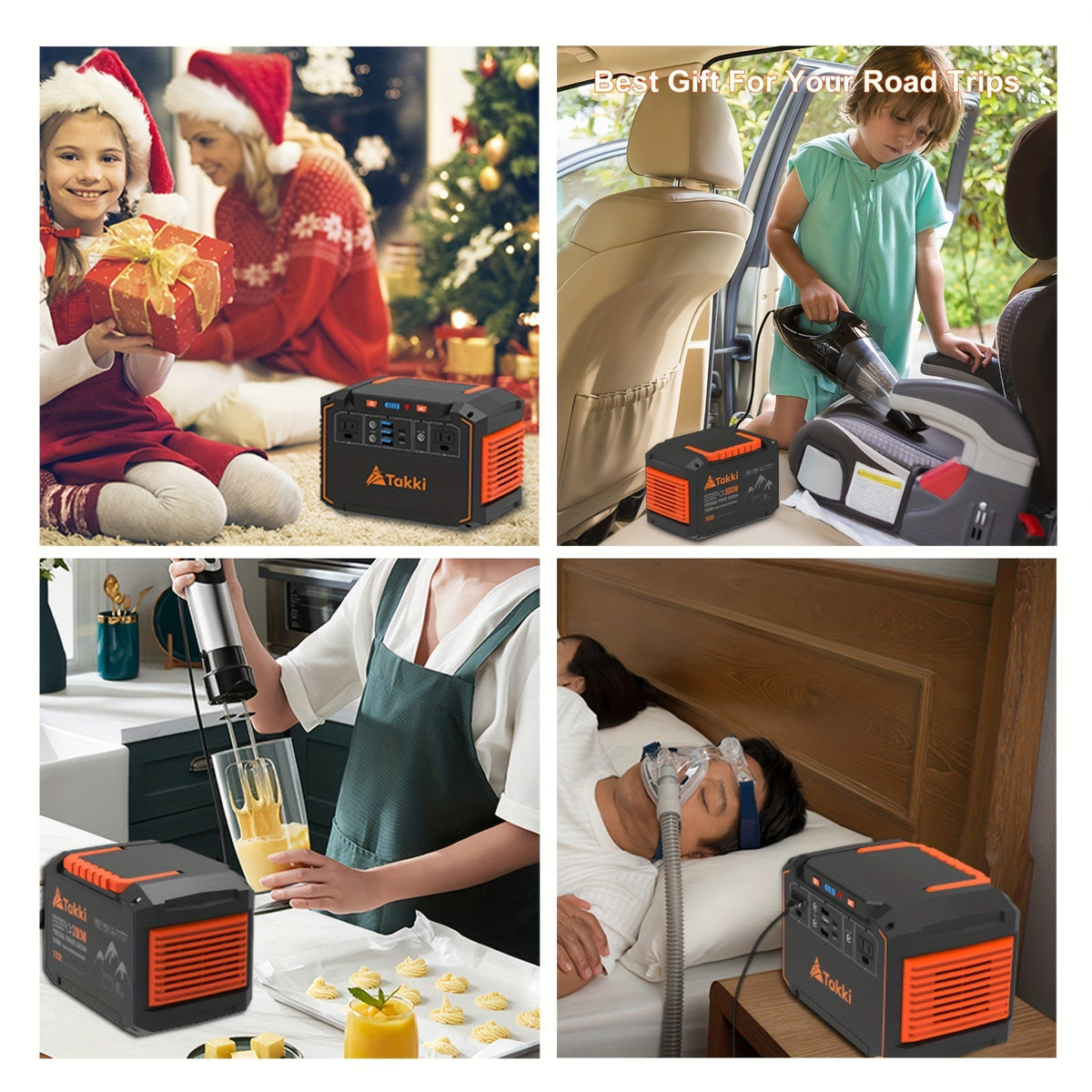 300W Portable Power Station with Foldable Solar Panel