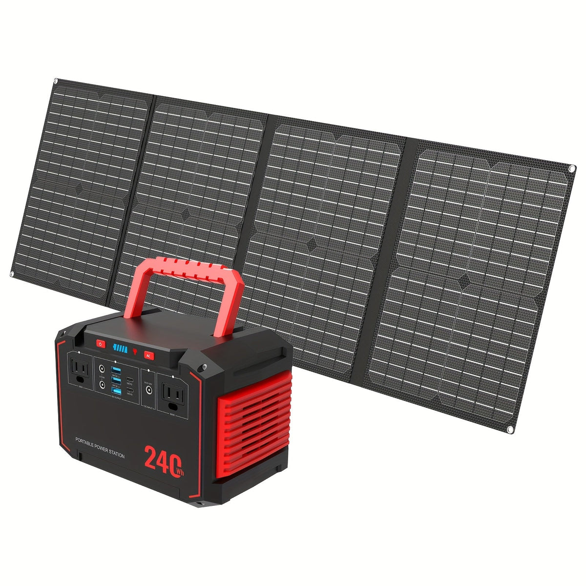 300W Portable Power Station with Foldable Solar Panel