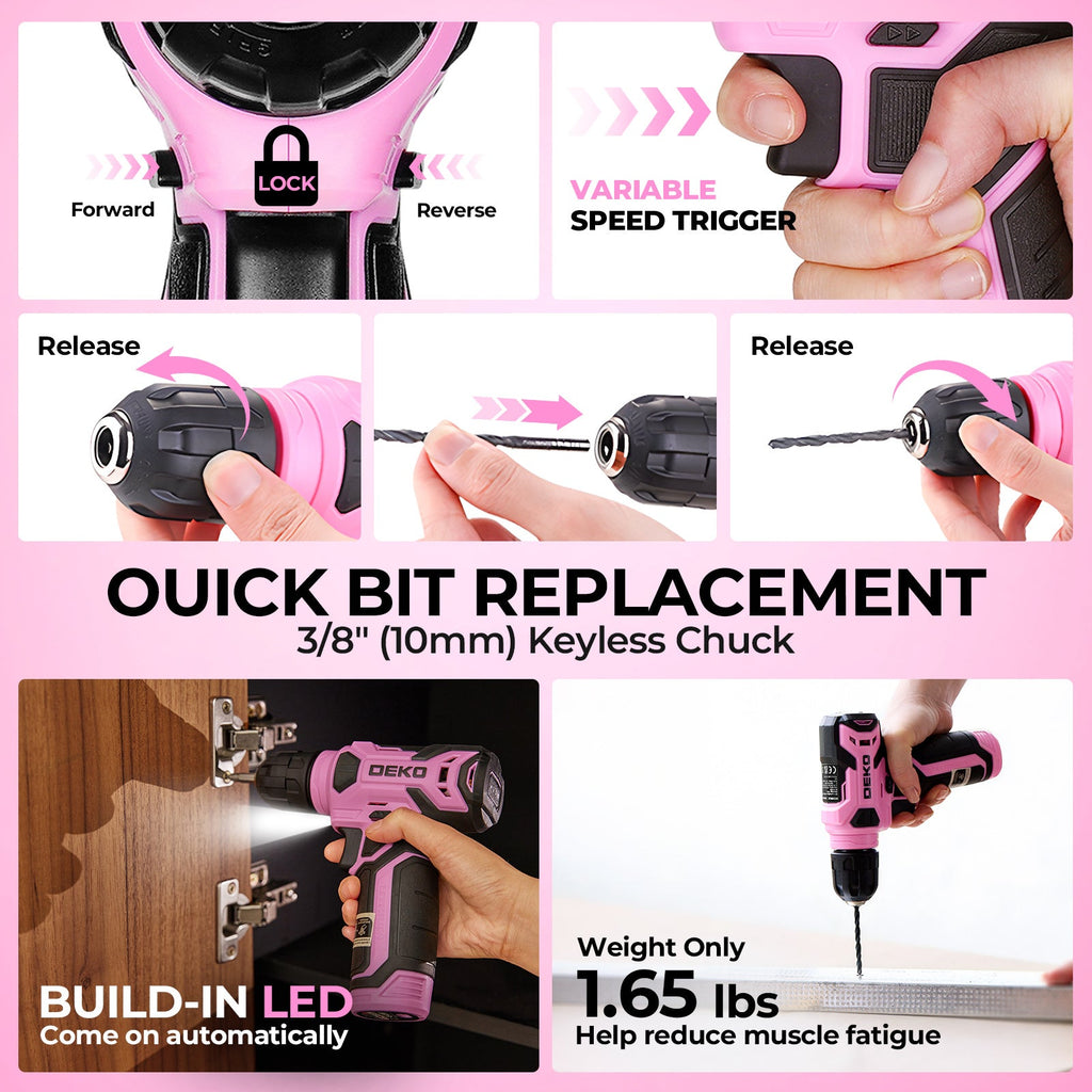 119-Piece Cordless Drill & Home Repair Tool Set